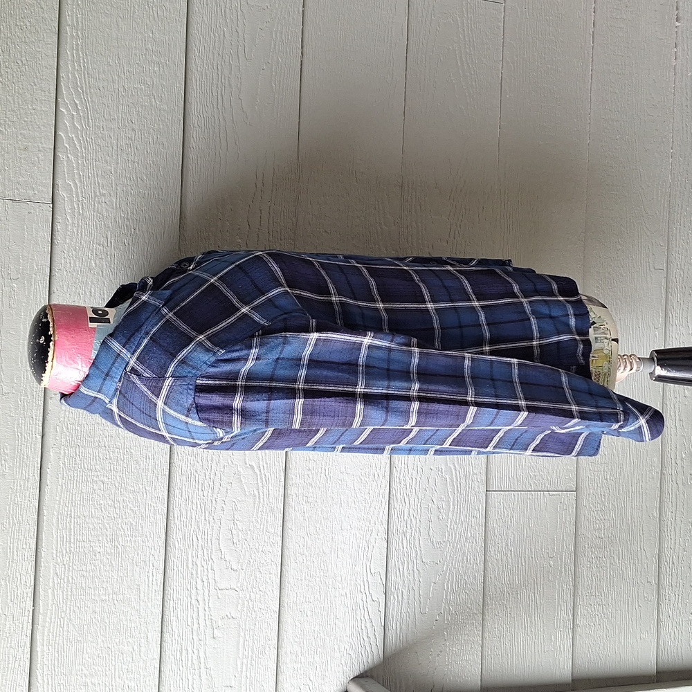 Rails Hunter Metallic Plaid Button Down Shirt Siz… - image 5